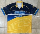 Storm 1 4 Zip Mens Bowling Shirt Jersey Blue Yellow  stormnation