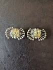 Vintage 1930s Art Deco Rhinestone Shoe Clips Pair 1 5 