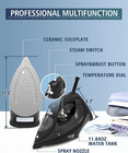 Steam Iron For Clothes  1500w Iron With Rapid Heating  Non-stick Ceramic