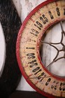 Antique Gambling Wheel Roulette Casino Game Wood Carnival Sign Vintage Circus