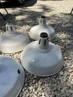 Benjamin 16in White Porcelain Enamel Light Shade Industrial Barn Gas Station  1 