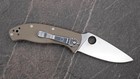 Spyderco Tenacious Folding Knife Brown G10 Cpm-m4 Steel Plain Edge C122gbnm4p