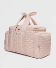 Caraa Blush Pink Embroidered Organic Cotton Baby Duffel Bag