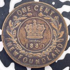 1880 Newfoundland Large Cent Lot c2040 Round  0  Low  0 