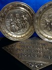 Set Of Three Vintage Traditional Dutch Bronze 3 D Wall Hangings  From Holland