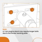 Engine Stand Support Plate For Chevy Ls lt sbc bbc Heavy Duty Aluminum Mount