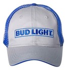Bud Light Beer Cap Mesh Back Unstructured Slouch Style Snapback Hat