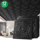 Art3d 12-pack 24x24 Pvc Ceiling Tiles Decorative Drop Ceiling Panels 48 Sq ft