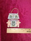 Vintage Hand Painted Wood Gingerbread Man Ornament Couple Country Christmas