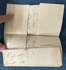 1838 Folded Letter Stampless Cover  New York Red Cancel  To Mapleton  Ohio