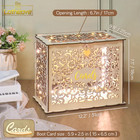 Wood Wedding Card Box With Lock And Key  Wedding Card Box For Reception wedding 