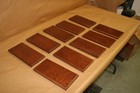 Lot Of 10 Solid Cherry Wooden Cabinet Drawer Fronts Usa Made - 10  X 5  Bulk