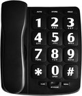 Big Button Phone For Elderly  Hepester P-02 Amplified Corded Phone For Hearing