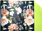 Floral Wrapping Paper -17 Inch X 9 8 Feet  Double-sided Flower Gift Wrap Perfect