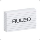 Oxford Index Cards  3 X 5 Inches  White  Lined On Front  Blank On Back