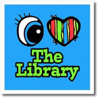 Ht_106628_2 Bright Eye Heart I Love The Library-iron On Heat Transfer For White