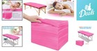 Pink Disposable Bed Covers - 100 Non-woven Sheets For Ultimate Hygiene   Comfort