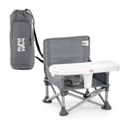 Portable 3-in-1 Booster Seat   Floor Chair For Toddlers  Travel High Chair  Grey
