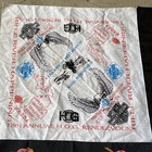 5 Vtg Harley Davidson Motorcycle Bandana Handkerchief Eagle Flag Michigan Euc
