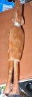 Vintage African Carved Wood Tribal Warrior Statue Figurine Spear Shield 14  Art