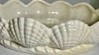 Vtg White Coastal Seashell Bowl planter Centerpiece 10 5  Scallop Shell Decor