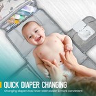 Portable Changing Mat For Baby - Compact Diaper Bag Changing Pad With Pockets
