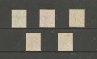 Tobago Sg20-24 The 1885-96 Set Of 5 Fine   Fresh Mint