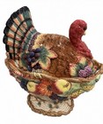 Fitz And Floyd Classics Autumn Bounty Turkey Ceramic Lidded Tureen
