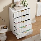 White 5 Drawer Dresser For Bedroom Dresser Wood Storage Chest Of Drawers Modern