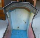 Antique Primitive Wood Painted Baby Cradle Crib Or Bed
