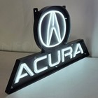 Acura A Led Flex Neon Sign In Solid Steel Case Racing Honda Nsx Msx Rsx Lamp