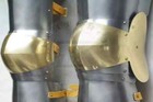 Medieval Steel Warrior Gothic Leg Armor Full Set Knight Greaves Armor Set Of 3