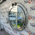 20  Silver  Chrome Finish Porthole Mirror - Nautical Wall Decor - Large Working