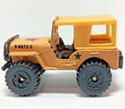 Vintage 1981 Matchbox Tan Military Theme Jeep 4x4 Diecast Car V-9872-3