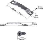 Sawtooth Picture Frame Hanging Hangers Double Hole With Screws And Screwd