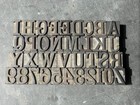 6 Line Gothic Antique Clarendon American Wood Type Font Letterpress  w40 