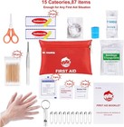 87-pc Small Travel First Aid Kit For Home  Car  Camping  Hiking