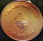 Narcotics Anonymous Na Gold Silver 30 Year Medallion Chip Coin Token