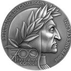 Paradiso The Divine Comedy 5 Oz Silver Coin 5000 Francs Cameroon 2021