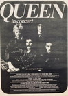 Queen 1982 Original Poster Advert In Concert Freddie Mercury Hot Space Tour