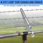 15 Pack Barbed Wire Arm For 1-3 8  Chain Link Fence  1-3 8 -15 
