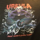 Vintage Disney Villians Ursula Little Mermaid  T Shirt Black Size L      Of Loom