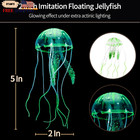 4 Pack Glowing Fish Tank Decorations Silicone Jellyfish Coral Aquarium Decor
