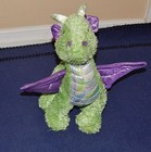 11  Princess Soft Toys Green   Purple Plush Dragon Poseable Wings 2008