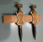 Antique Pair Of Vintage Sweetheart Stanley Tool Trammel Points No 1