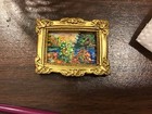 Miniature Dollhouse Artisan Made Monet Garden Painting Watercolor Acrylic