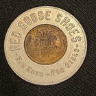 Red Goose Shoes Encased Lincoln Wheat Cent Token Copper nickel Good Luck