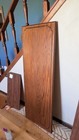 Vintage Heavy Oak Staircase Access Pocket Door 60x28x1 W Old  Hardware Farmhouse