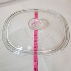 Vintage Pyrex 25 Clear Glass Replacement Lid Dc 1   C Oval Casserole Cover Usa