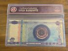 Bitcoin  100 Dollar Gold Bitcoin Crypto Bank Note Souvenir   Certificate Sleeve